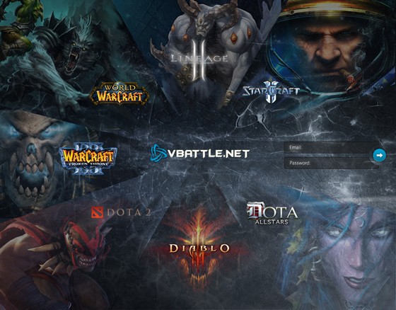 Вебсайты: шаблон для Vbattle.net